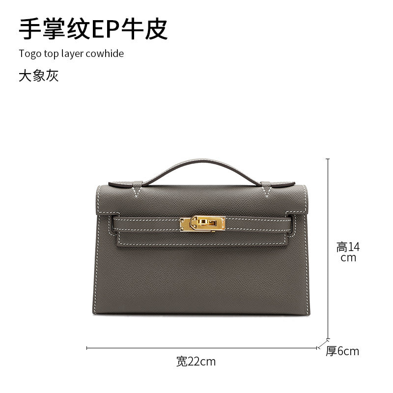 レディース ハンドバッグ 牛革ぎゅうかわ 手のひらのすじ 口金 kellyバッグ ファッション