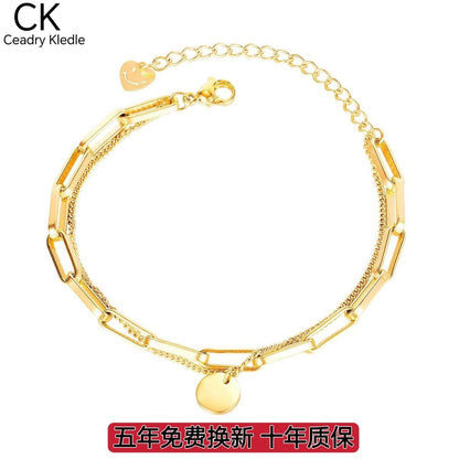 Ceadry kledle笑顔多層女子学生ブレスレットレディース色落ちしないブレスレット