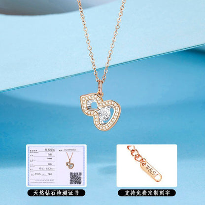 Ceadry kledle 18k金ダイヤネックレス女性新型デザイン感鎖骨チェーン高級感ギフト