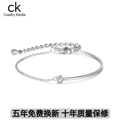 Ceadry kledle シンプル ジルコン色落ちない女性ファッションブレスレット