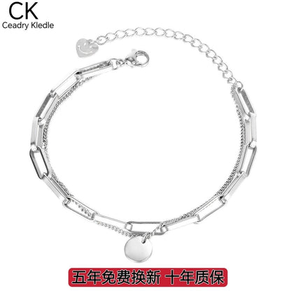 Ceadry kledle笑顔多層女子学生ブレスレットレディース色落ちしないブレスレット