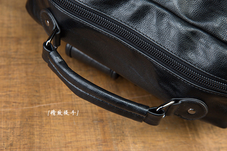 メンズリュックサック オリジナル手作り 牛革本革製 シンプルカジュアル パソコンバッグ大容量男性用旅行かばん