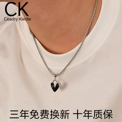 Ceadry kledle ファッションハート色落ちしない男性ネックレス彼氏誕生日520プレゼント