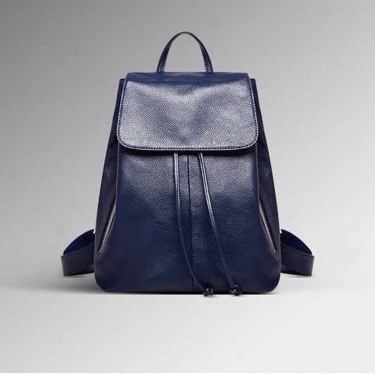 Fashion Rucksack Genuine Leather Women's Bag Top Cowhide Casual Rucksack that goes with anything