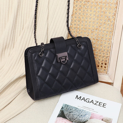 Women's bag Crossbody bag Underarm bag Genuine leather Luxury chain bag Square bag Shoulder bag.Pochette