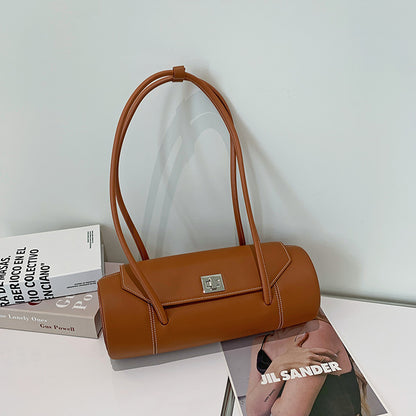 Genuine leather baguette bag luxury armpit bag handbag trend fashionable shoulder bag women