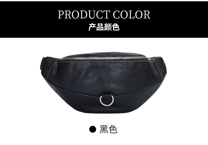 メンズ斜めがけバッグ牛革本革製レトロファッションビジネス通勤男性用ウエストポーチ