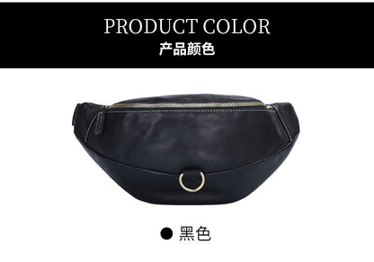 メンズ斜めがけバッグ牛革本革製レトロファッションビジネス通勤男性用ウエストポーチ