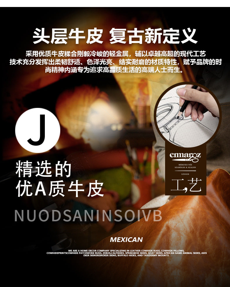 メンズショルダーバッグ牛革本革製カジュアルビジネス 男性斜めがけバッグ
