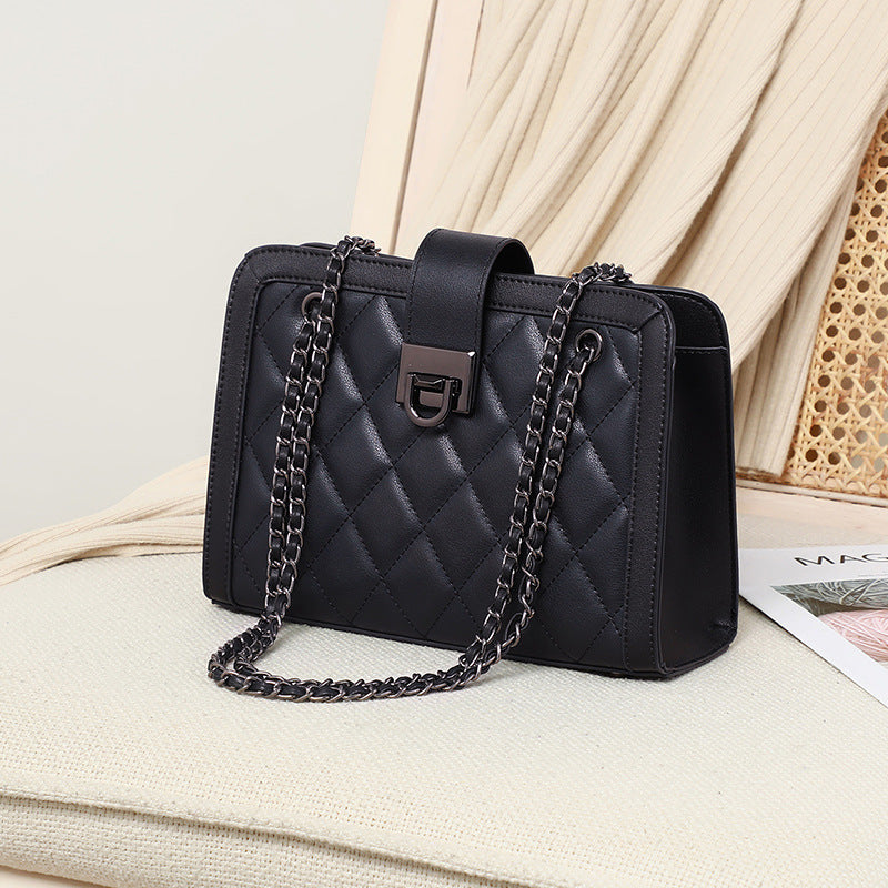 Women's bag Crossbody bag Underarm bag Genuine leather Luxury chain bag Square bag Shoulder bag.Pochette