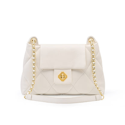 Genuine leather women's bag large capacity plaid crossbody bag large bag fashion chain bag shoulder bag. pochette