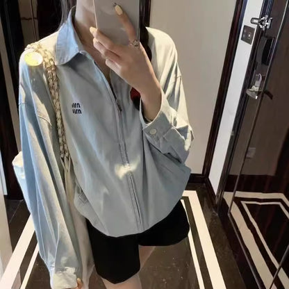 MIUMIU長袖ジャケット クールカジュアル  女性おしゃれ上着 SY0364