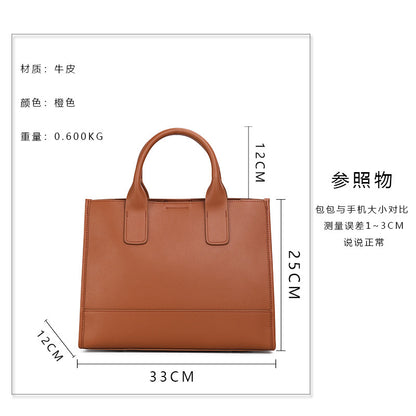 大容量レディースバッグ牛革通勤ハンドバッグファッション高品質ショルダーバッグ気質エレガントハンドバッグ.カバン