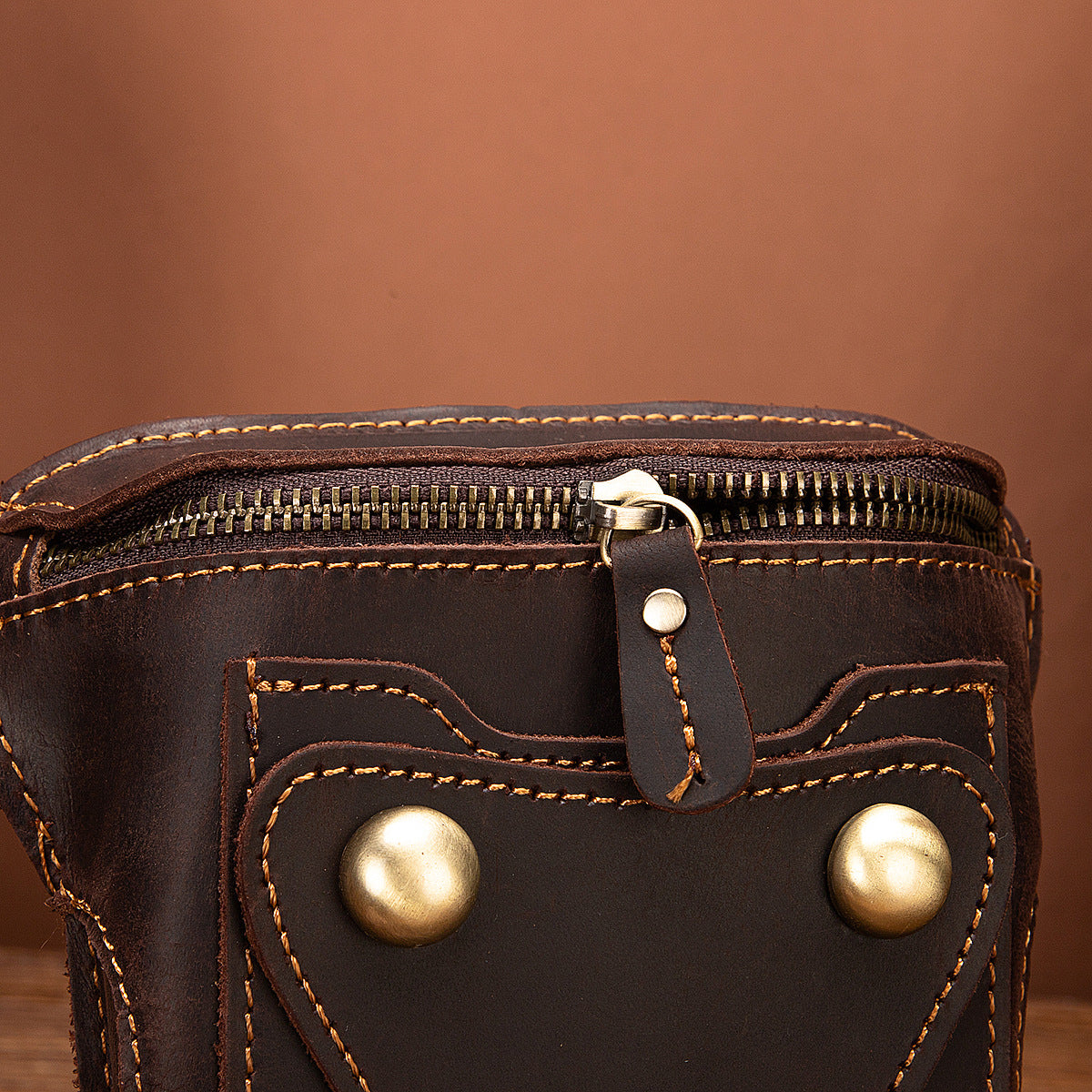 Men's Shoulder Bag Cowhide Genuine Leather Retro Fashion Casual Men's Crossbody Bag 