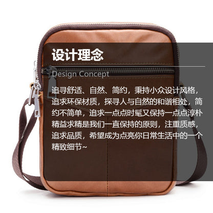 メンズショルダーバッグ牛革本革製耐摩耗カジュアルファッション多機能男性用斜めがけバッグ