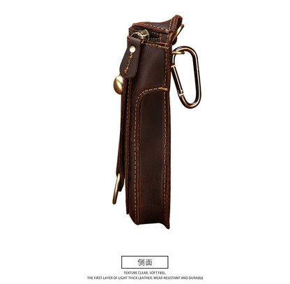Men's Shoulder Bag Cowhide Genuine Leather Retro Fashion Casual Men's Crossbody Bag 