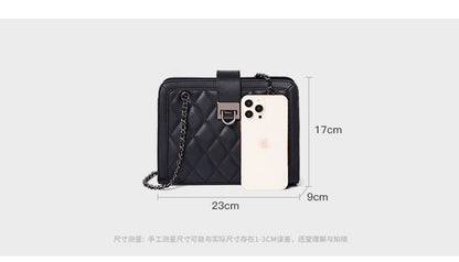 Women's bag Crossbody bag Underarm bag Genuine leather Luxury chain bag Square bag Shoulder bag.Pochette