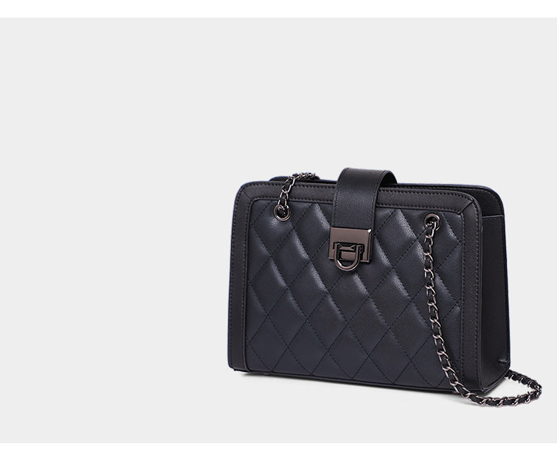 Women's bag Crossbody bag Underarm bag Genuine leather Luxury chain bag Square bag Shoulder bag.Pochette