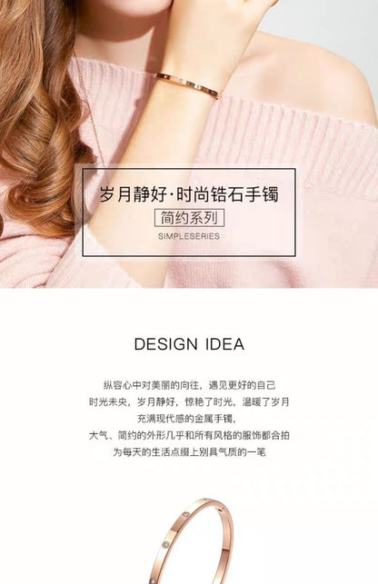   女性ブレスレット満天の星 高級感ローズゴールドカップル腕輪彼女親友プレゼント