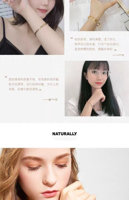   女性ブレスレット満天の星 高級感ローズゴールドカップル腕輪彼女親友プレゼント