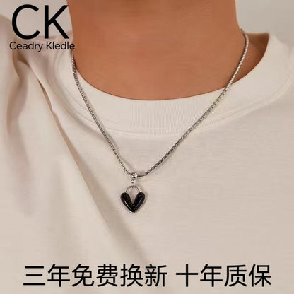 Ceadry kledle ファッションハート色落ちしない男性ネックレス彼氏誕生日520プレゼント