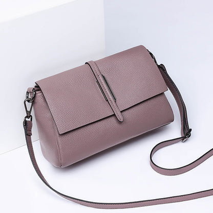 Genuine leather women's bag Trending armpit bag Crossbody bag Fashion square bag Shoulder bag that goes with anything. Pochette