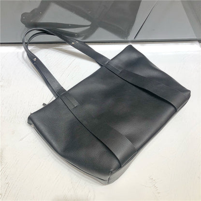 Women's Casual Shoulder Bag Large Capacity Cowhide Women's Bag Genuine Leather Tote Bag Diagonal Shoulder Bag