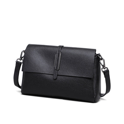 Genuine leather women's bag Trending armpit bag Crossbody bag Fashion square bag Shoulder bag that goes with anything. Pochette