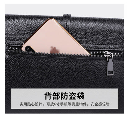Genuine leather women's bag Trending armpit bag Crossbody bag Fashion square bag Shoulder bag that goes with anything. Pochette