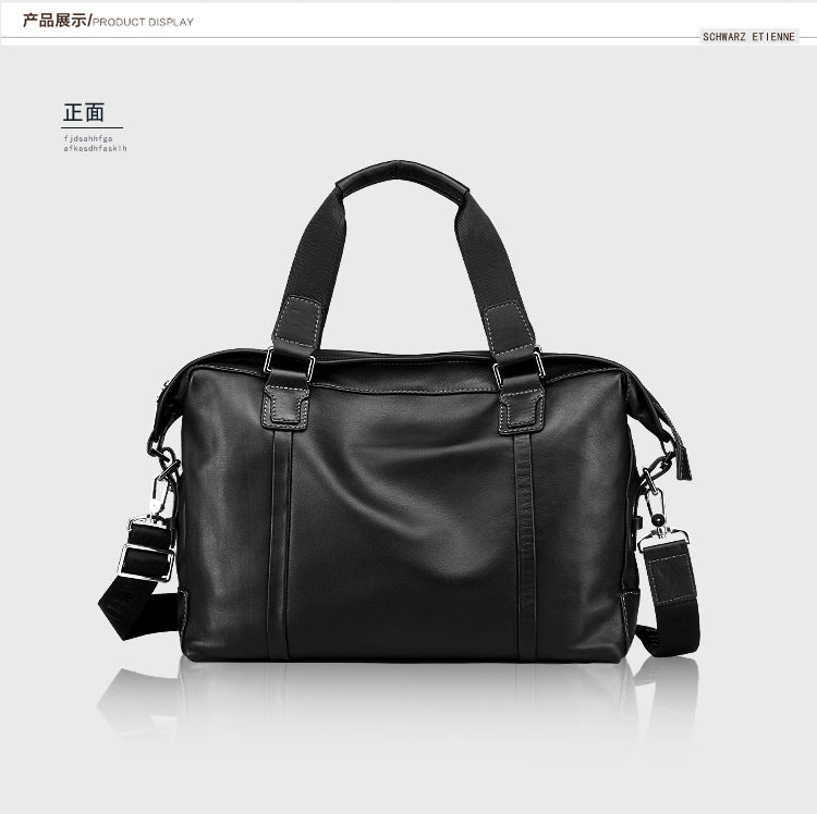 Men's handbag genuine cowhide leather large capacity computer bag business briefcase 