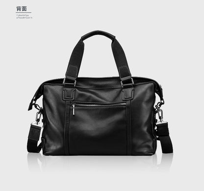 Men's handbag genuine cowhide leather large capacity computer bag business briefcase 