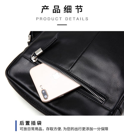 メンズショルダーバッグ  多機能実用 牛皮本革製 ビジネス斜めがけバッグ