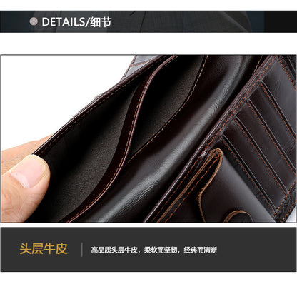 メンズ 長財布 牛皮本革製 小銭入れカード入れ  ビジネス  男性用ウォレット