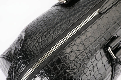 Crocodile Belly Skin Unisex Genuine Leather Travel Bag Luxury Travel Business Luggage Bag Super Large Capacity Handbag Handbag 