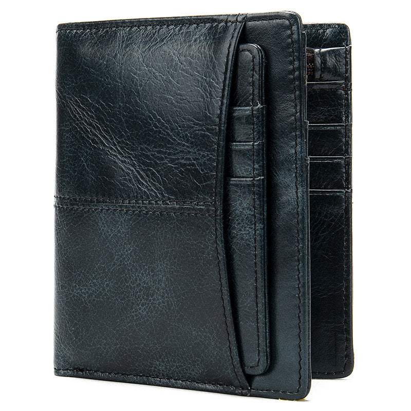 Men's Wallet Cow Leather Genuine Leather Separable Men's Wallet Card Bag 