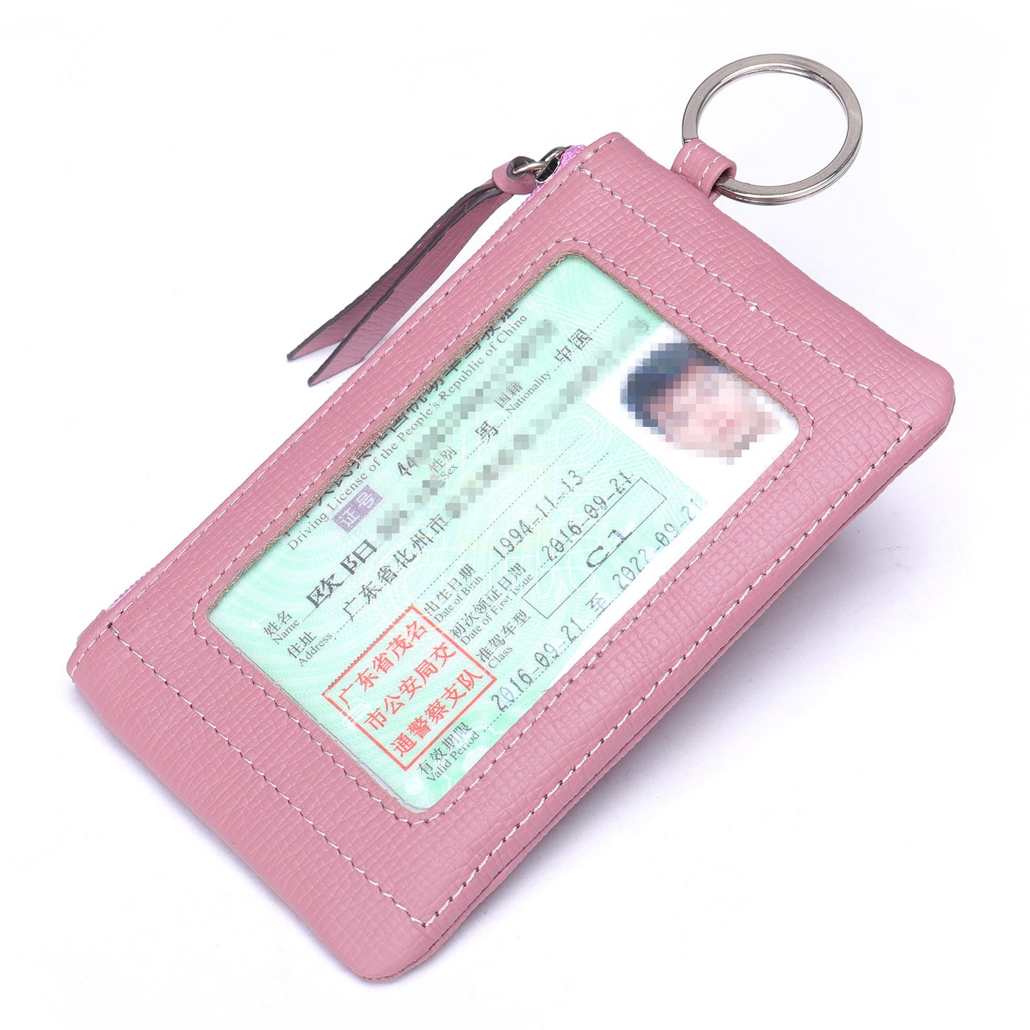 Men's Wallet Cow Leather Retro Casual Zipper Large Capacity Men's Wallet Coin Bag 