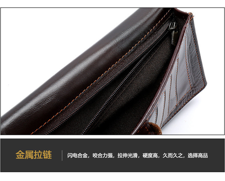 メンズ 長財布 牛皮本革製 小銭入れカード入れ  ビジネス  男性用ウォレット