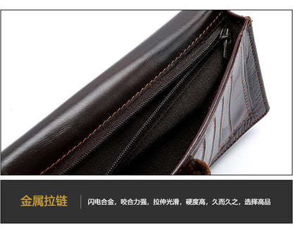 メンズ 長財布 牛皮本革製 小銭入れカード入れ  ビジネス  男性用ウォレット