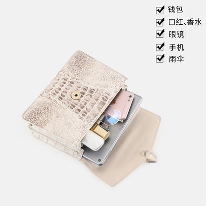 本革の女性バッグワニの皮のショルダーバッグ ハンドバッグ スショルダーバッグ斜めがけバッグ 何とでも合う