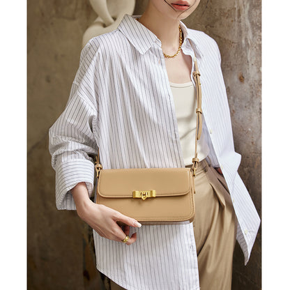 Genuine leather ladies bag fashion crossbody bag luxury cowhide shoulder bag temperament