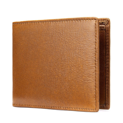 メンズ短財布牛皮本革製ビジネス薄型シンプル盗難防止カードバッグウォレットwallet