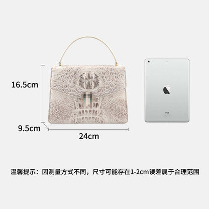 本革の女性バッグワニの皮のショルダーバッグ ハンドバッグ スショルダーバッグ斜めがけバッグ 何とでも合う