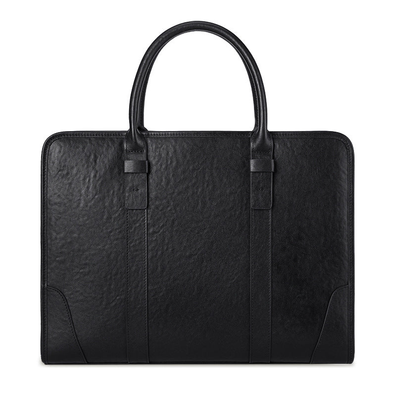 Men's handbag, genuine cowhide leather, handbag, crossbody bag, large capacity computer briefcase 