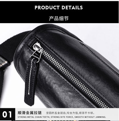 メンズショルダーバッグ 牛皮本革製　ファッション カジュアル通勤斜めがけバッグ