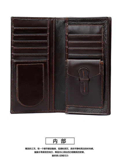 メンズ 長財布 牛皮本革製 小銭入れカード入れ  ビジネス  男性用ウォレット