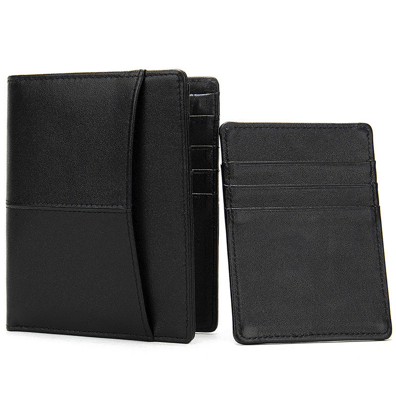 Men's Wallet Cow Leather Genuine Leather Separable Men's Wallet Card Bag 