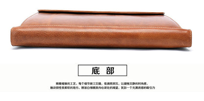 メンズクラッチバッグ牛皮本革製大容量ビジネスファスナーファイルバッグ男性用ハンドバッグ
