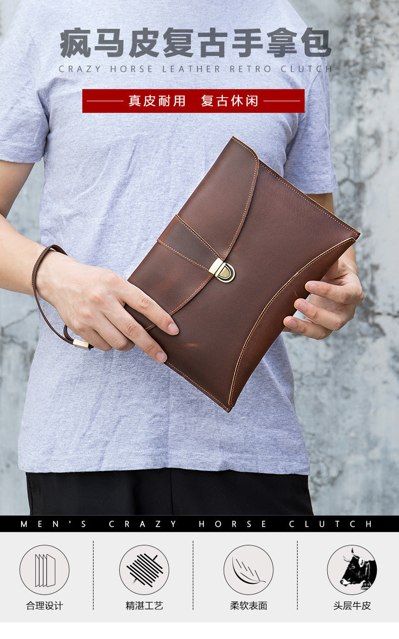 Men's Wallet Clutch Bag Casual File Bag Men's Wallet 