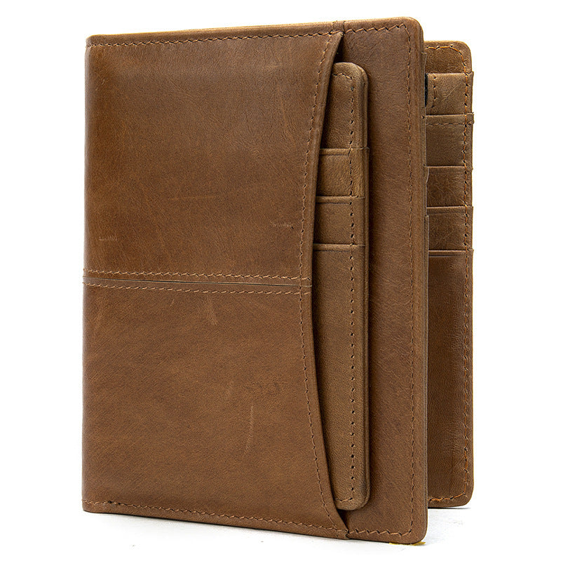 Men's Wallet Cow Leather Genuine Leather Separable Men's Wallet Card Bag 