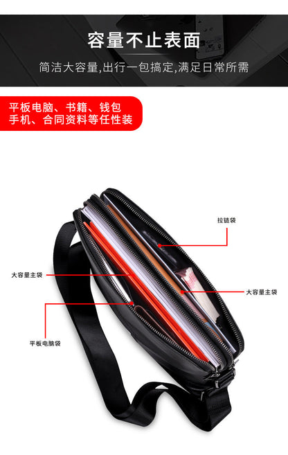 メンズショルダーバッグ 牛皮本革製 高品質 カジュアル斜めがけバッグ